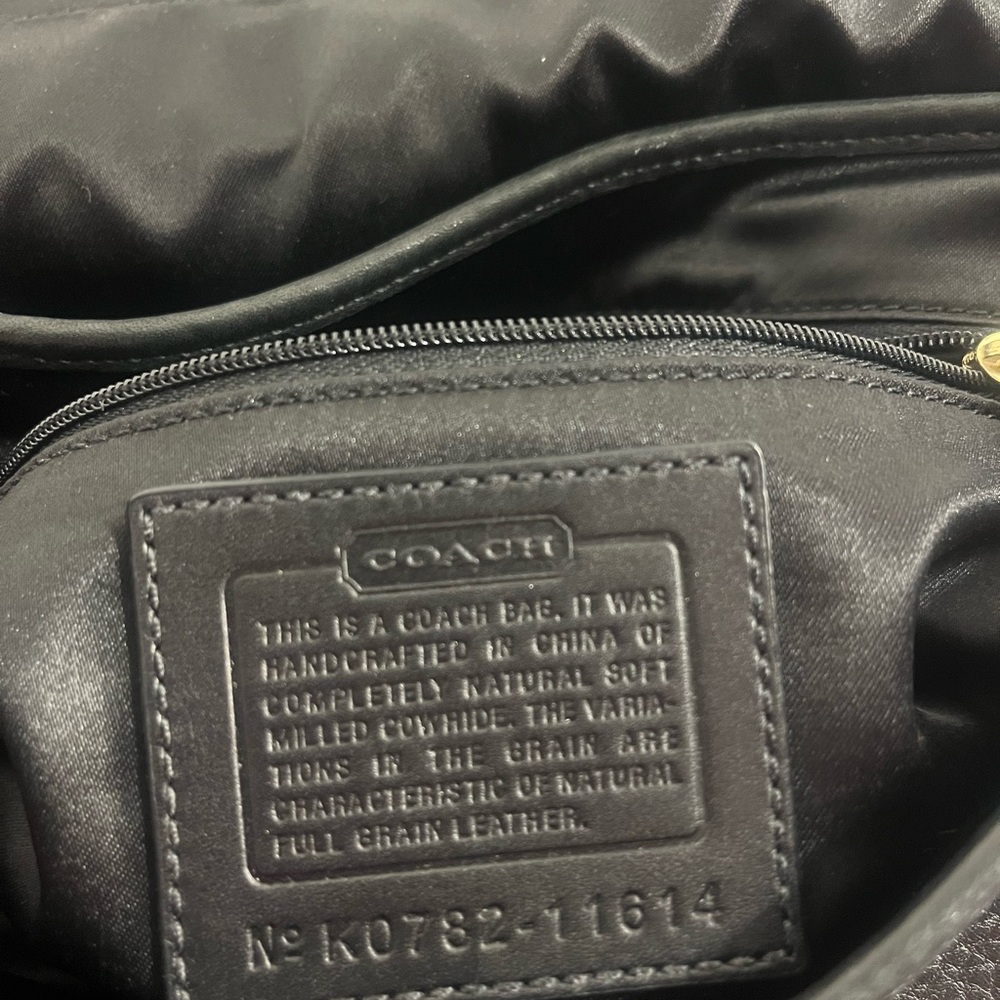 ***Sold*****Coach Y2K Ergo Turn Lock Flap Shoulder Bag Style 11614 Black - Picture 7 of 10